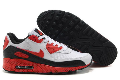 Mens Nike Air Max 90 Black Red White